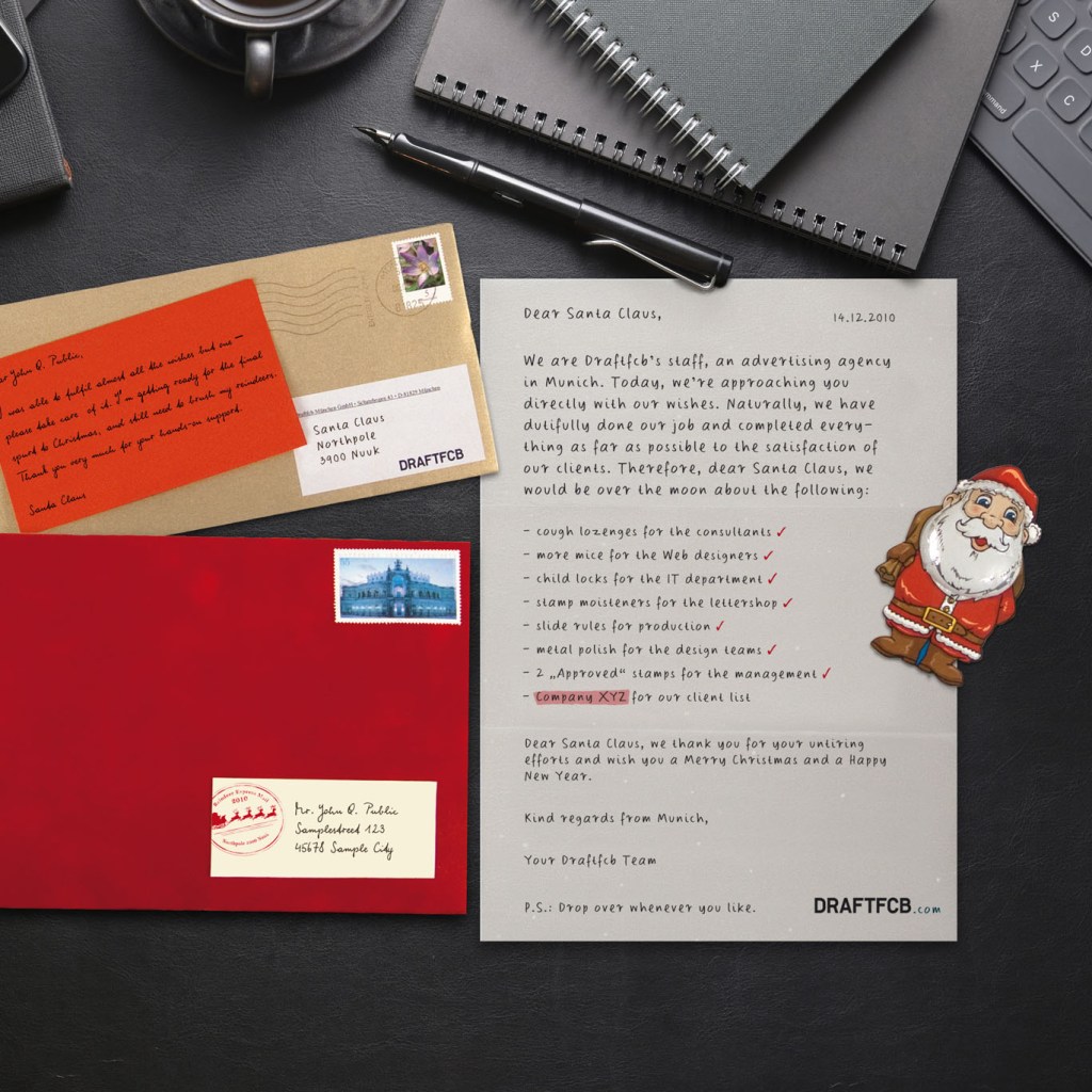 Santa Mailing, Agency self promotion